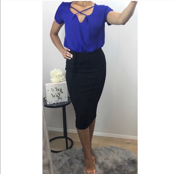 Tops - Royal Blue Blouse